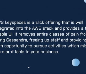Decision time with AWS Keyspaces